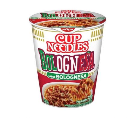 FIDEO INSTANTANEO NISSIN CUP NOODLES BOLOGNESA 72G