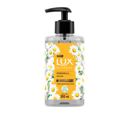 JABON LIQUIDO LUX GLICERINA MANZANILLA 220ML