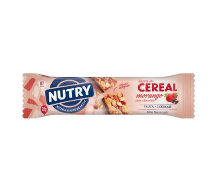 BARRA DE CEREAL NUTRY MORANGO C/CHOCOLATE 22GR