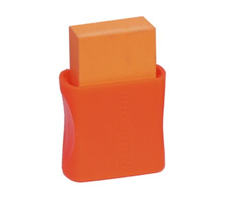 BORRADOR COLORES FABER FLUOR CHICO C/COBERTOR