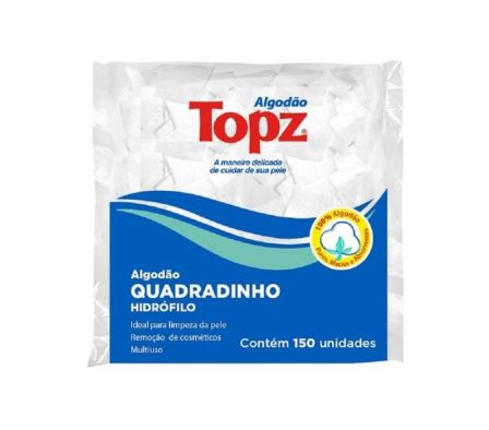 ALGODÓN CUADRADO TOPZ 150 UN