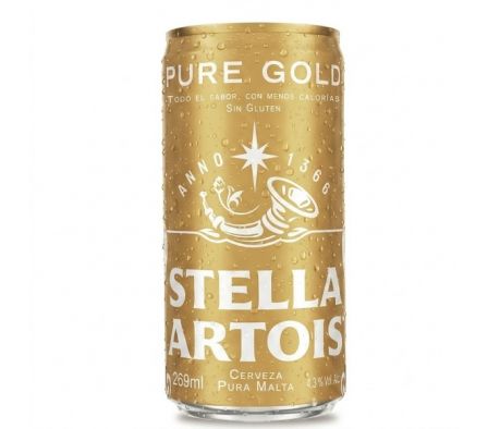 CERVEZA STELLA ARTOIS PURE GOLD 269ML