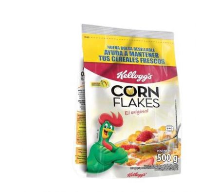 CEREALES KELLOGGS  CORN FLAKES 500 GR.E/BOLSA