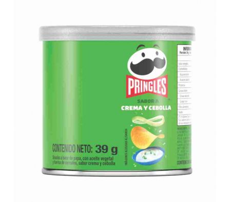 PAPAS FRITAS PRINGLES CREMA Y CEBOLLA 39 GR