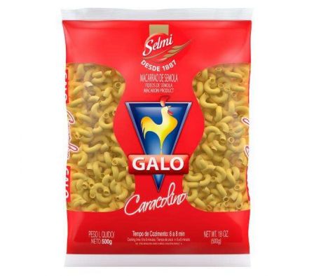 FIDEOS  GALO DE SEMOLA CARACOLIN 500 GR
