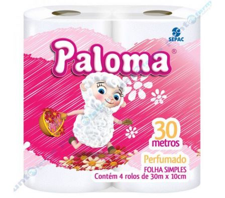 PAPEL HIG. PALOMA PERFUMADO X 4 UNDS