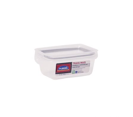 PLASUTIL POTE TRABA MAS RECTAN 400ML GRIS REF 7825