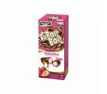 WAFER MONTEVERGINE TUBON BON FRUTILLA 30G 