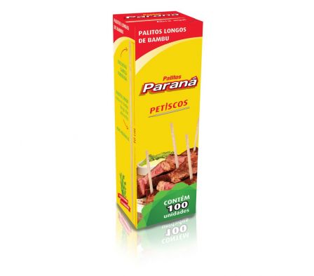 PALITO PARANA P/PETISCO C/100UNI