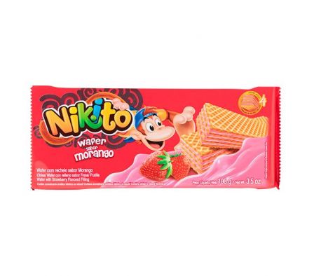GALLETITA NIKITO WAFER DE MORANGO 100G  
