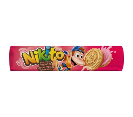 GALLETITA NIKITO RELLENO MORANGO 120G  