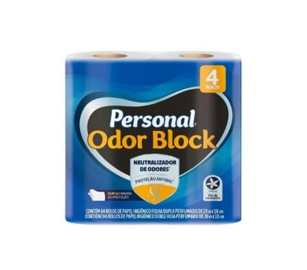 PAPEL HIGIENICO PERSONAL BLOQUEO DE OLOR 20MX4