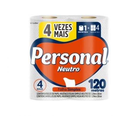 PAPEL HIGIENICO PERSONAL TRADICIONAL NEUTRO 120MX4