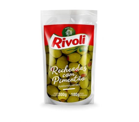 ACEITUNA C/PIMIENTO  RIVOLI SACHET 180 GR.