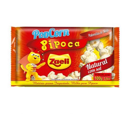PIPOCA MICROO ZAELI NATURAL 100GR