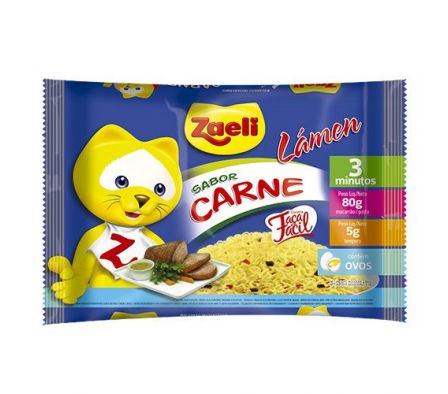 FIDEOS INSTANTANEO ZAELI CARNE 80GR