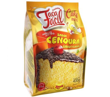 MEZCLA P/ TORTA ZAELI HAGA FACIL ZANAHORIA 400GR