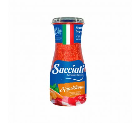 SALSA DE TOMATES SACCIALI NAPOLETANA 530 GR