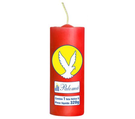 VELA PALOMA 7 DIAS ROJO