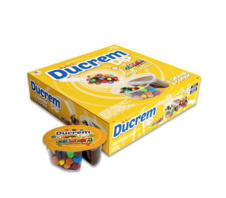 CHOCOLATE DUCREM DIP BALL DISPLAY 18X16GR