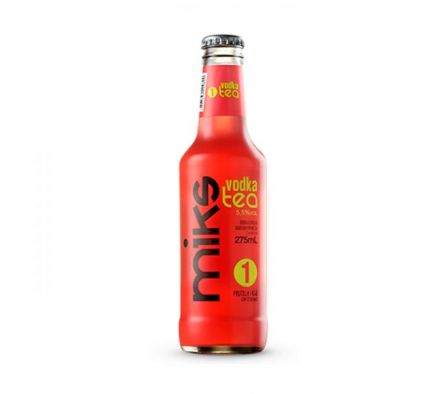 VODKA MIKS ICE FRUTILLA KIWI Y TE ROJO N1 275ML