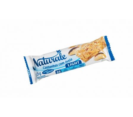 NATURALE BARRA CEREAL LIGHT CASTAÑAS Y AVENA 25GR
