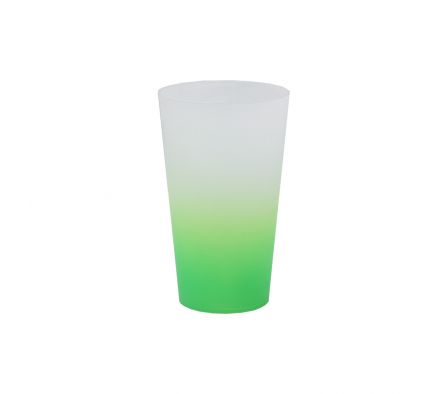 VASO MEGA DRINK PS 550ML FANT-VERDE NEON