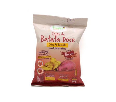 SNACK FRISPY BATATA DOCE CHIPS SABOR BACON 40G