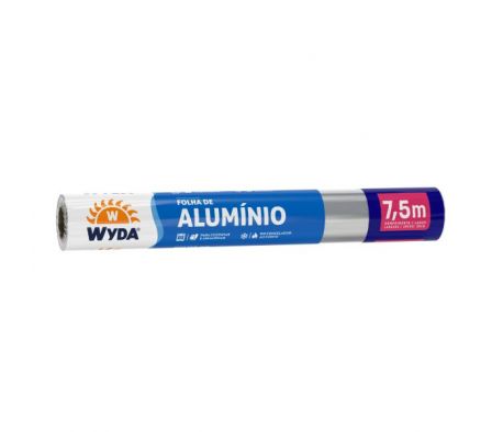 PAPEL ALUMINIO WYDA 30CMX7,5MT 10.5MICRAS