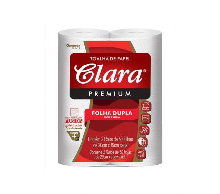 PAPEL TOALLA CLARA MAX PREMIUM 12X2X100