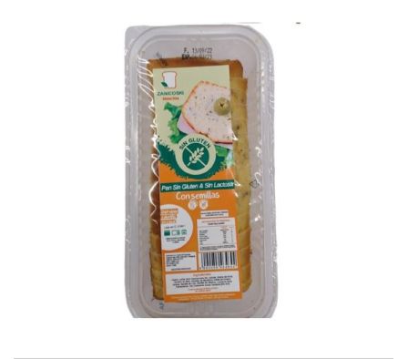 PAN DE SEMILLA ZANICOSKI GLUTEN FREE 350GR
