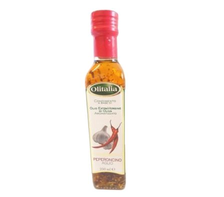 ACEITE DE OLIVA OLITALIA C/AJO Y AJI 250CC