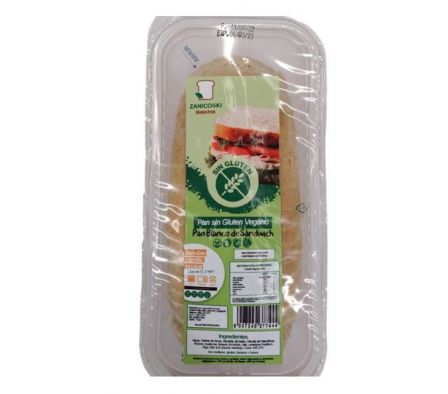 PAN SANDWICH VEGANO ZANICOSKI GLUTEN FREE 600GR