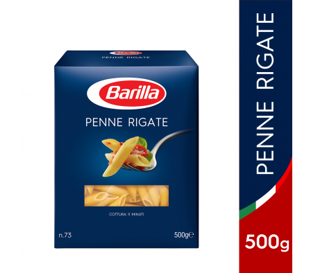 FIDEOS BARILLA  PENNE RIGATE  NRO 73 500GR