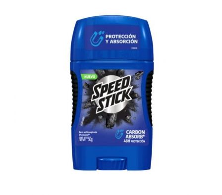 DESODORANTE SPEED STICK EN BARRA CARBON ABSORB 50G