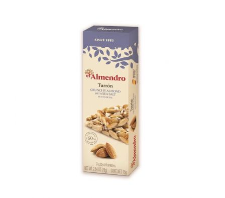 TURRON EL ALMENDRO PUNTO DE SAL 75GR
