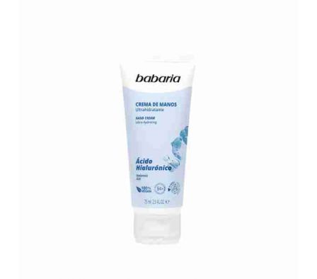 CREMA DE MANOS BABARIA ACIDO HIALURONICO 75ML 