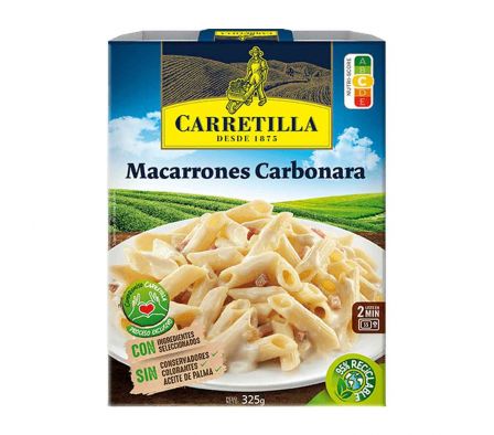MACARRONES CARRETILLA CARBONARA 325GR