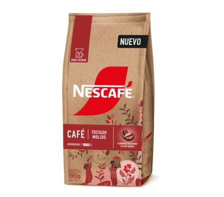 CAFÉ NESCAFE TOSTADO MOLIDO PURO 190G 