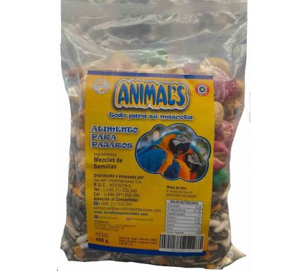 ALIM.P/AVES ANIMALS LOROS/PERICOS X400 GRS 