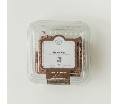 BROWNIE SOBREMESA PY CREMA DE AVELLANAS 80GR