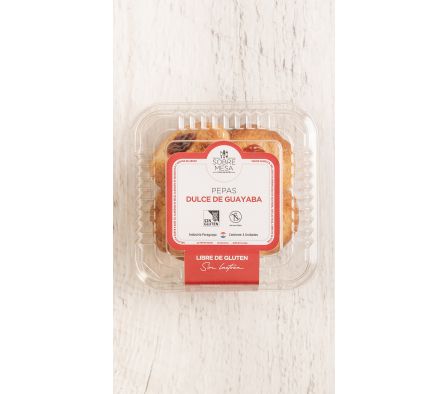 PEPAS DE GUAYABA SOBREMESA S/LACTOSA S/GLUTEN 4UN