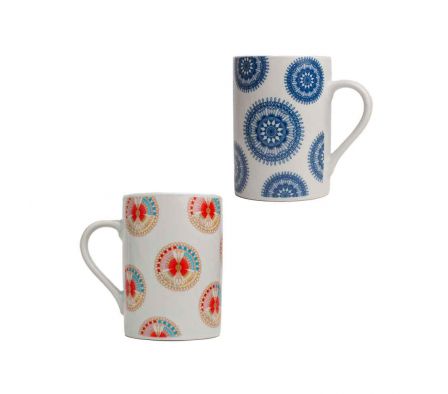 TAZA PORCELANA 330CC NANDUTI