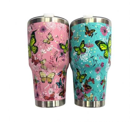 VASO TERMICO C/TAPA ESTAMP. 890ML REF