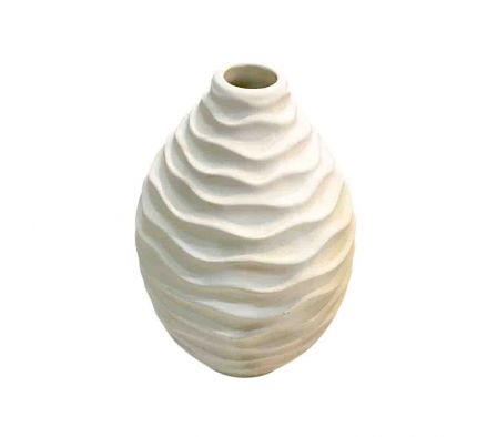 FLORERO OVALADO 21X9CM CERAMICO REF L-6-10