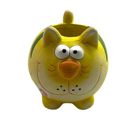 MACETA GATO 8,5*9,5CM CERAMICO REF 66259-27