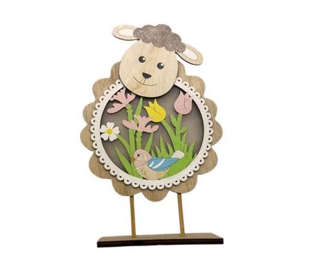 FIGURA DE OVEJA 26CM P/MESA REF 6941-24