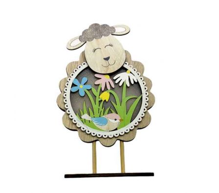 FIGURA DE OVEJA 20CM P/MESA REF 6941-25
