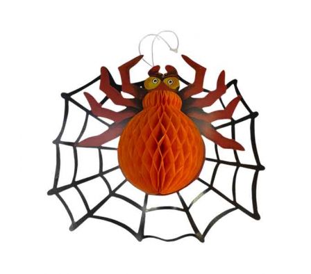 ARAÑA 45CM D/PAPEL P/HALLOWEEN REF 6132-7