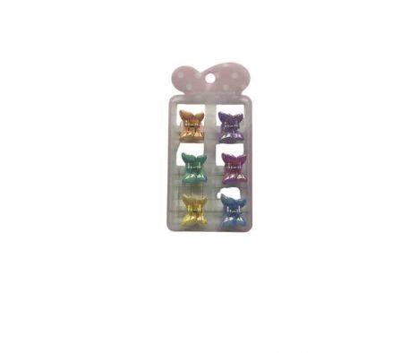 PINZA MARIPOSA P/CABELLO 6PCS 2,5CM REF 3648-41